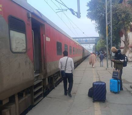 Many long distance trains are running late by 1 to 18 hours, four cancelled