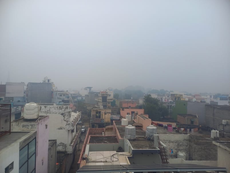 Sun came out during the day, cold wave made people shiver