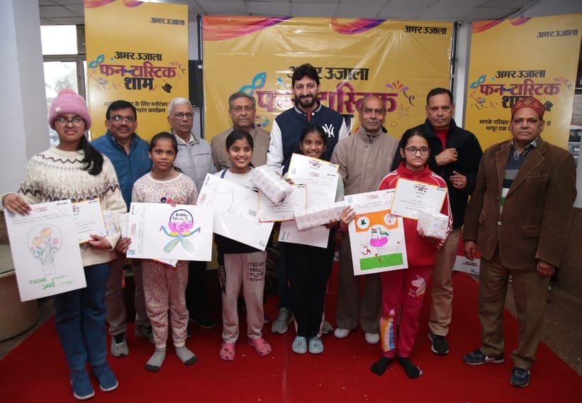 Children were thrilled to see magic, showed their talent in art