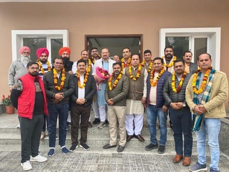 BJP District President discussed organizational issues with newly appointed Mandal Presidents