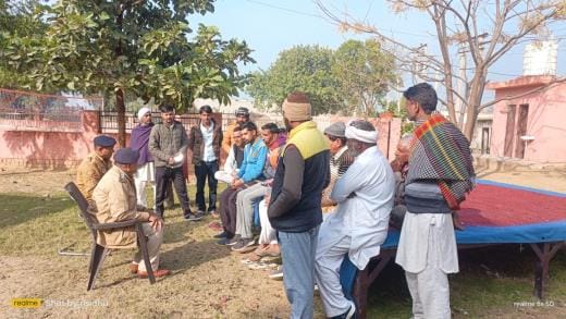 DSP Ramesh Kumar visited the village