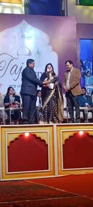 Dr. Shubham Tyagi honored at Taj Literature Festival
