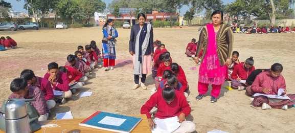 On the first day, pre-board examination of 10th class mathematics and 12th class chemistry was held.