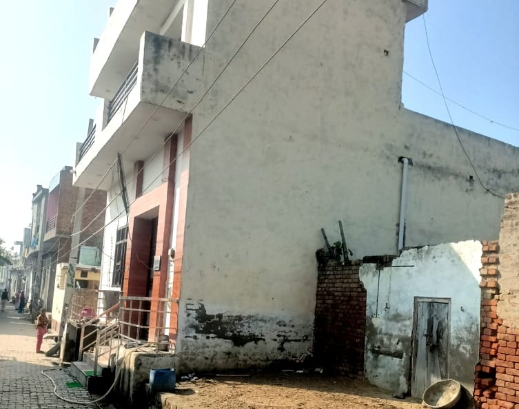 Dilapidated electrical wires become a mess in Bighana village.