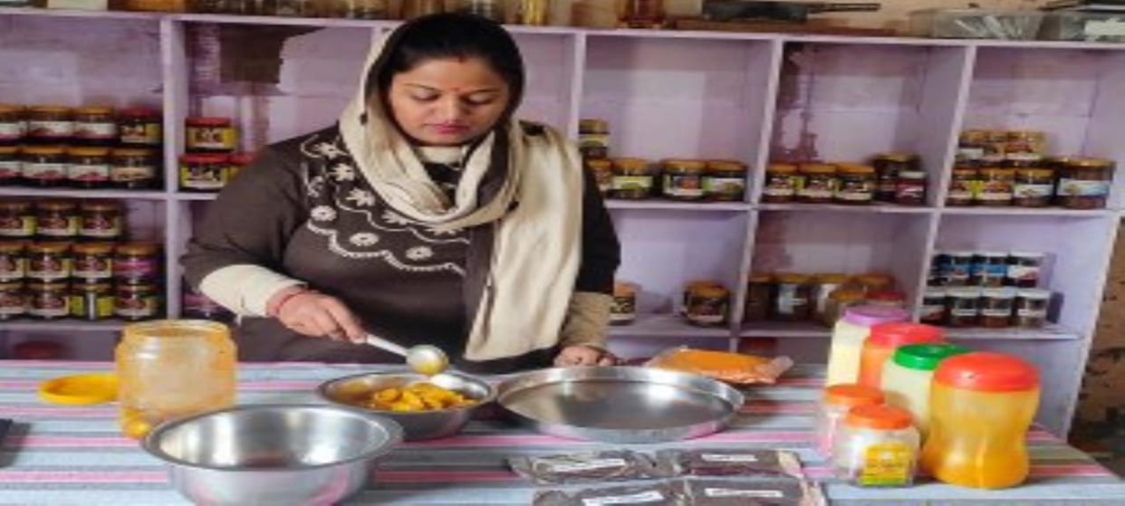 Self-reliance... Neha's handmade pickles are amazing, the kitchen is filled with the fragrance of spices