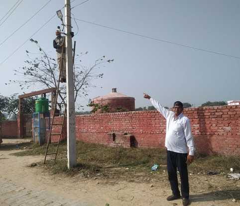 Street lights and CCTV cameras installed in Deroli Ahir