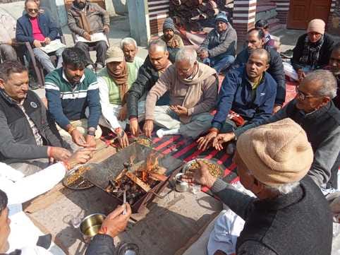 Resolved to build a temple after Havan
