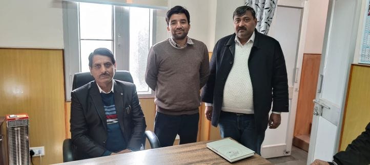 Naib Tehsildar of Ghanari Tehsil, Yasin Muhammad Soni took charge