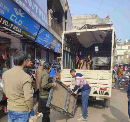 Encroachment removed from markets