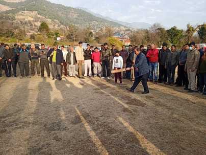 CM played cricket with children in Dohag