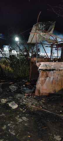Fire broke out in kiosk, fire brigade brought it under control