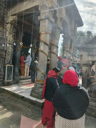 Ghrit Mandal lowered in Bajreshwari Devi Temple Kangra and Shiv Temple of Baijnath