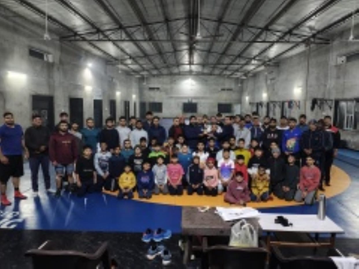 Suresh won gold medal in wrestling championship