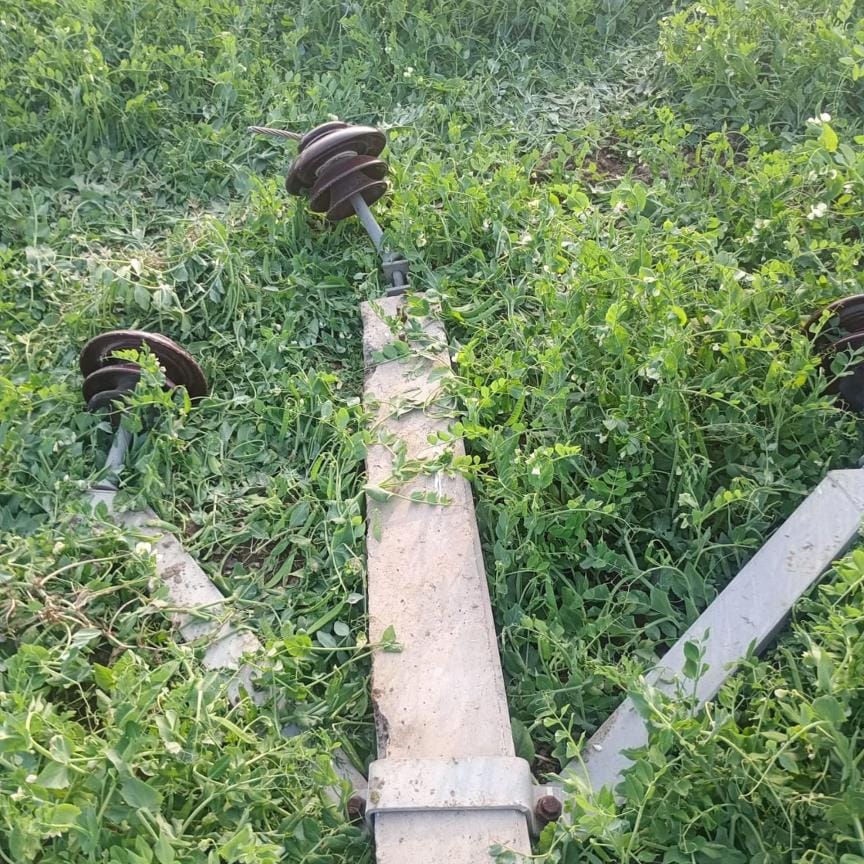 Thieves cut off one kilometer of electricity cables, supply to 25 villages disrupted,