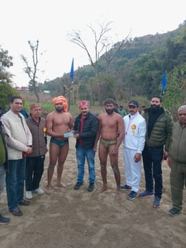Shivam of Bilaspur winner in wrestling competition