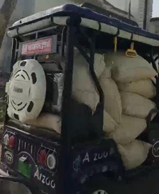 98 sacks of black rice loaded on pickup recovered, driver arrested