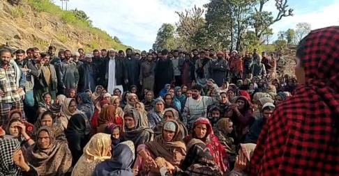 protest in rajauri