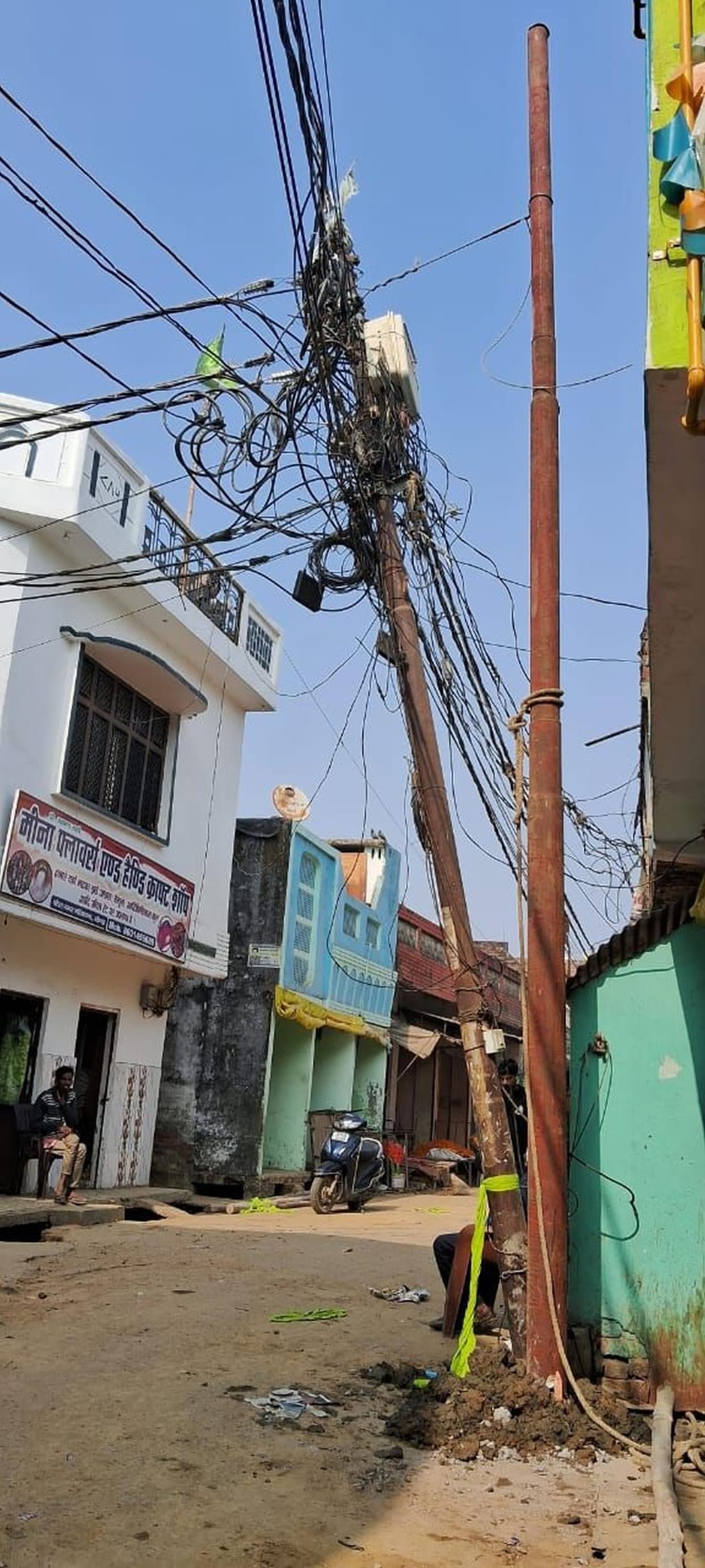 New pole installed but negligence continues