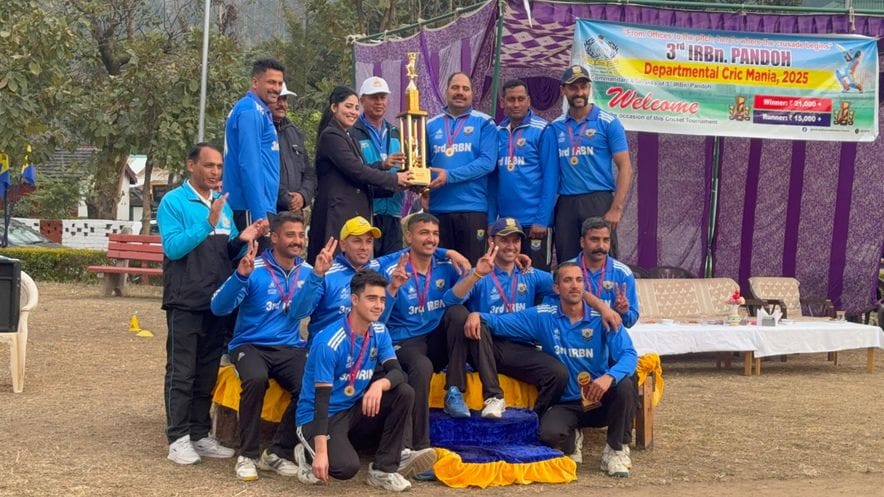 3rd Battalion Pandoh won Cric Mania Trophy