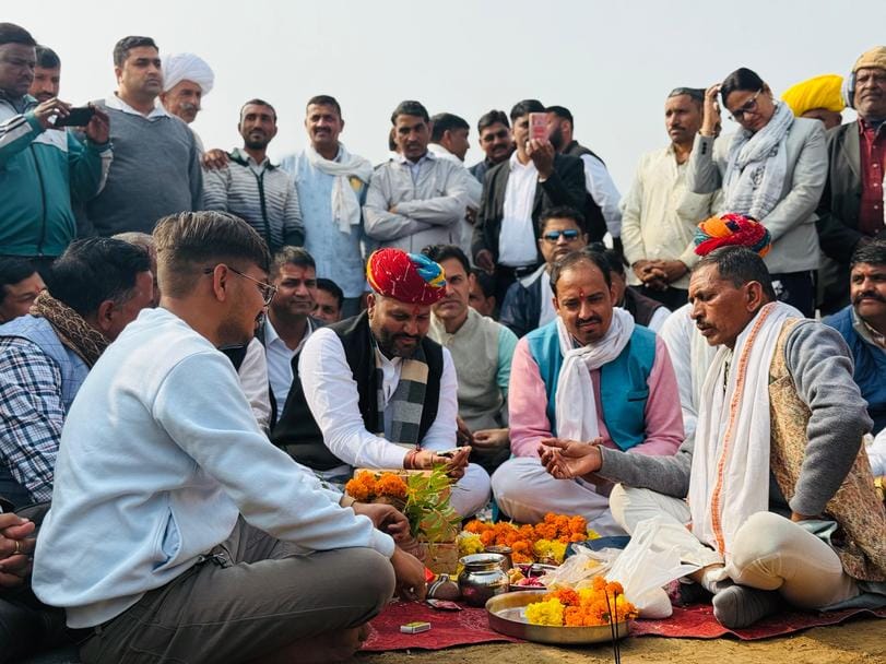 भड़ाणा ने किया नसीराबाद में देवनारायण बालिका छात्रावास का भूमि पूजन।