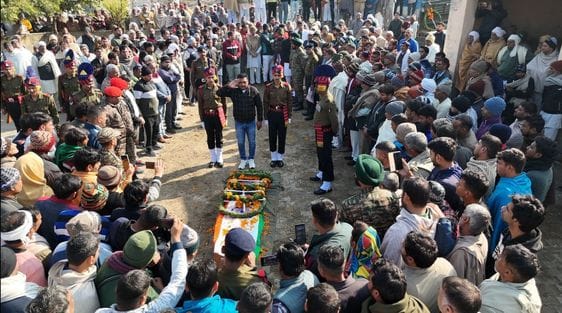 The soldier was cremated with state honors