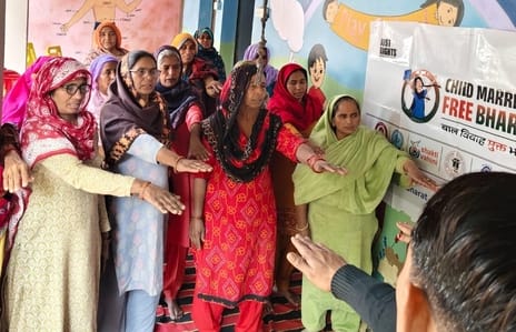 Made aware against child marriage, administered oath