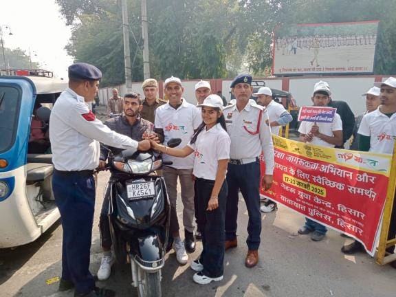 Road safety awareness campaign conducted