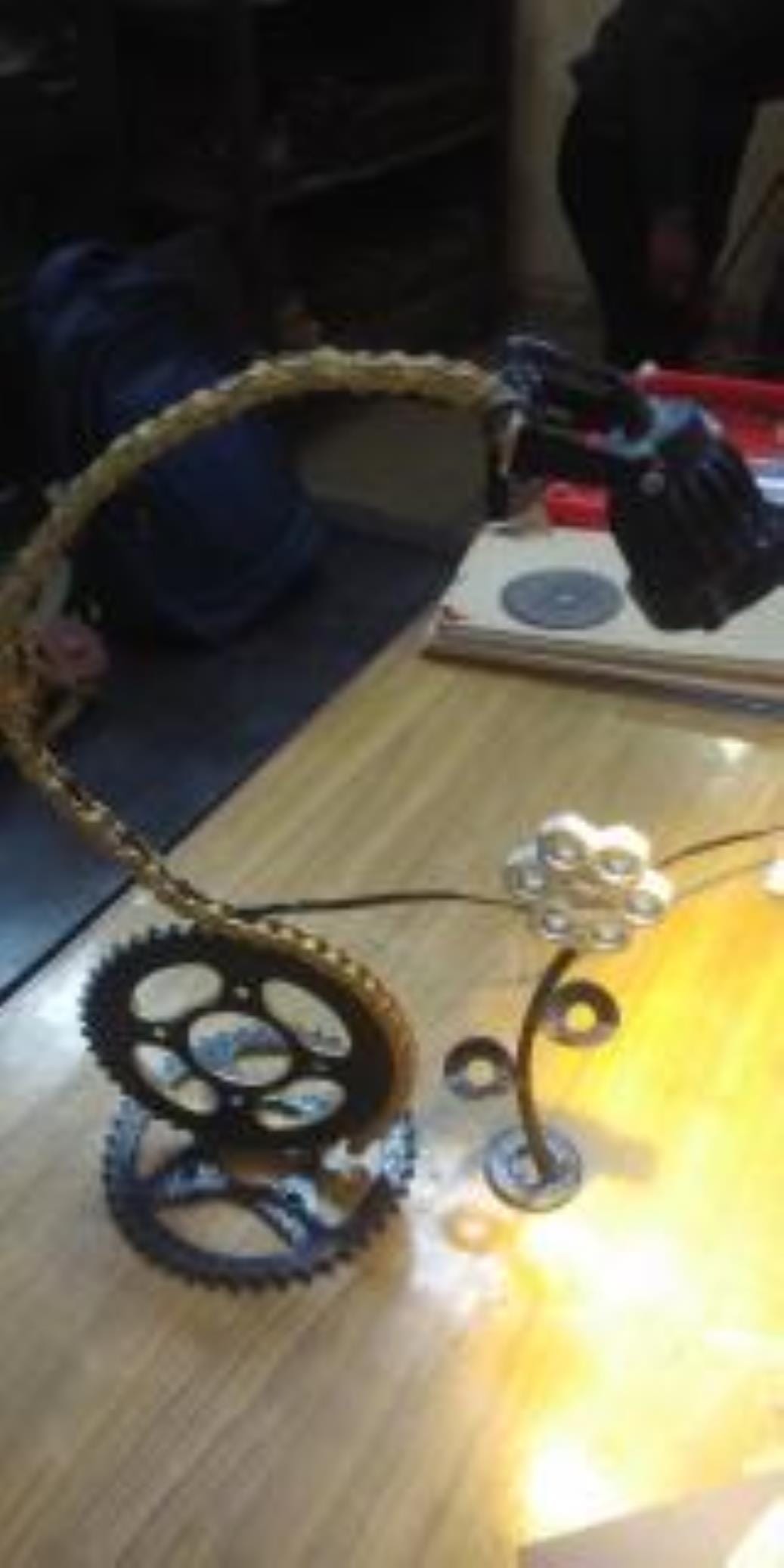Solar lamp prepared from junk will provide light to the house