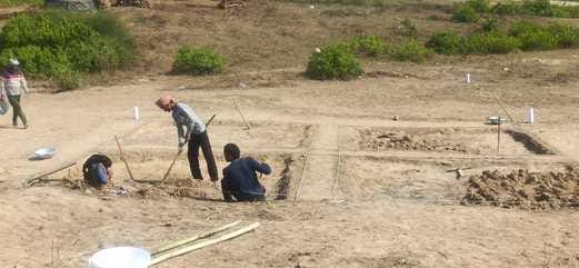 Antiquities started being found during excavations