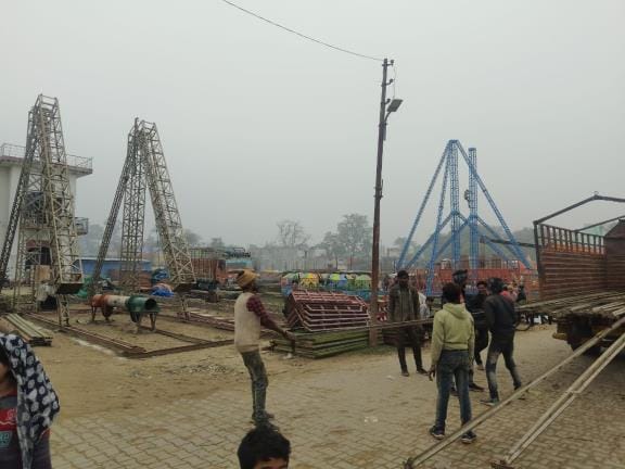 Magh Mela starts from 28th, swings started being installed, shops started getting decorated