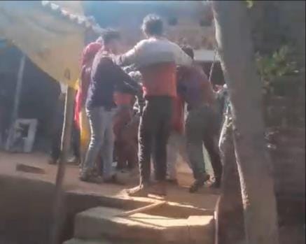 Brother, sister and mother beaten up due to enmity, video goes viral