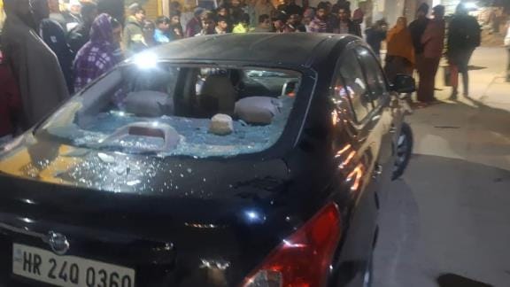 CIA team attacked, car glass broken, one accused arrested