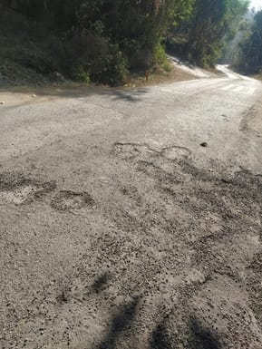 Problem increased due to dislodged patch work on Barry-Navagaon road
