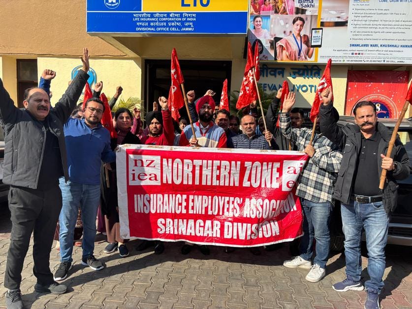 jammu, protest, lice worker, protest
