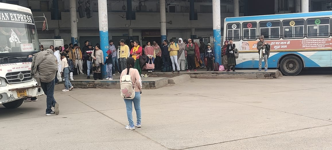 Five buses went on administrative duty, transport services remained disrupted on local routes