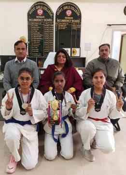 Girls won three medals in Taekwondo Youth Games