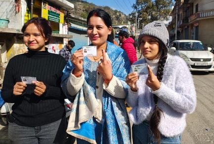 The youth looked excited and said, saw the ballot paper and box for the first time.