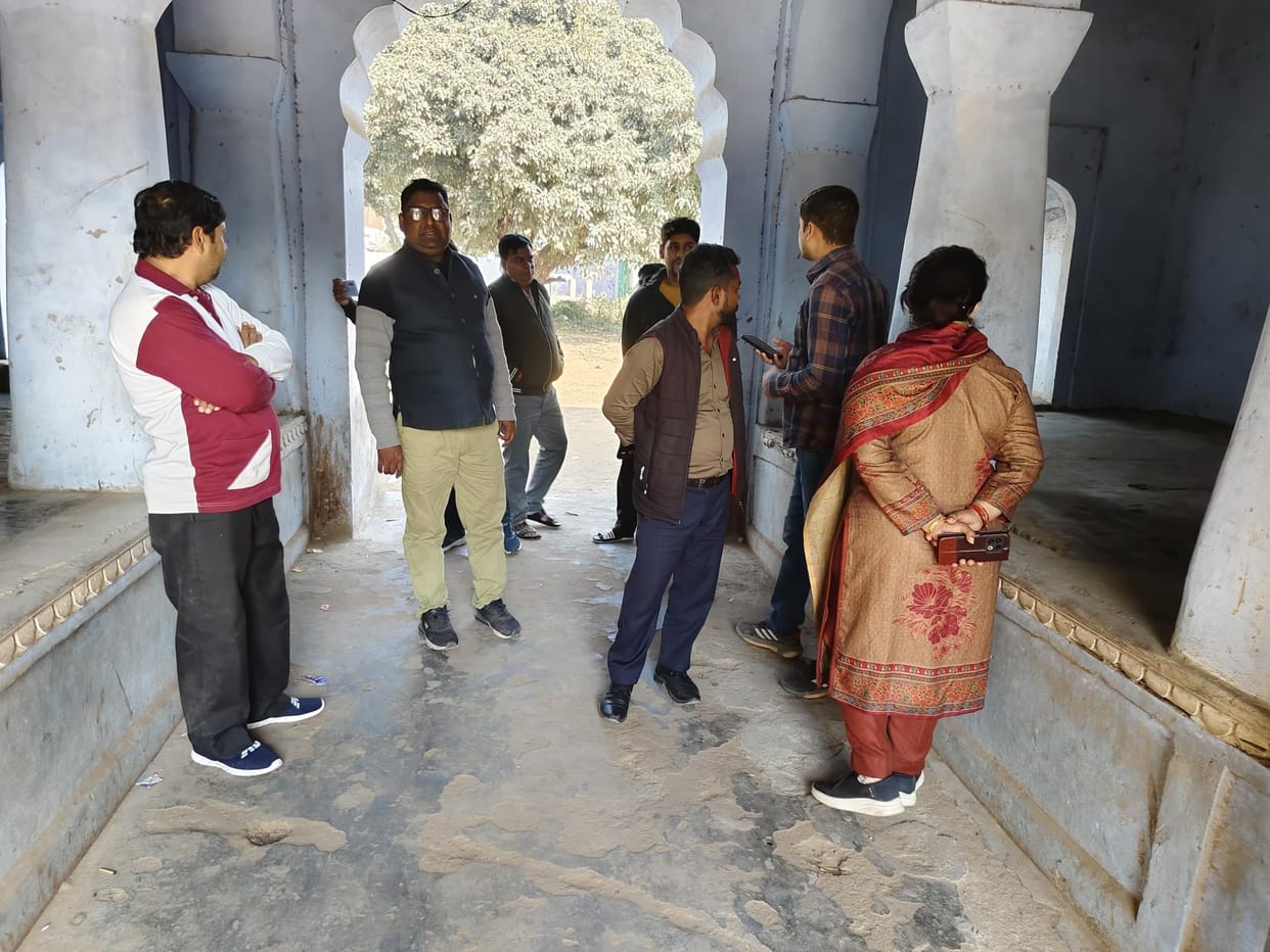 ASI team inspected Jama Masjid and well