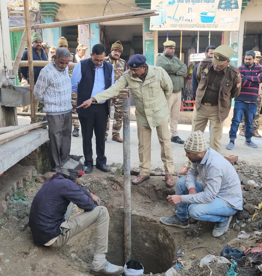 Digging of another well started in Sambhal