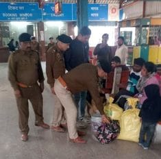 Security arrangements checked at railway junction with dog squad