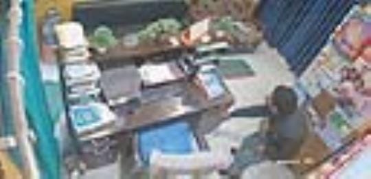 Nine thousand rupees stolen from the lab's cash box, the incident was caught on camera