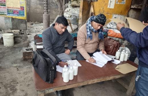 Food Department collected four samples for milk and cheese from three shops.