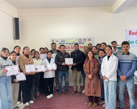 Blood donation camp organized in Government Pharmacy College, Rohru