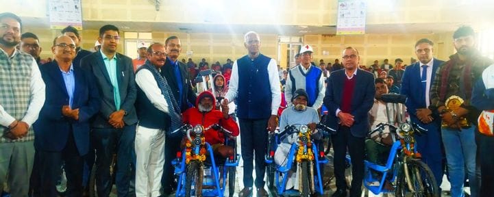 Battery operated bicycles and assistive devices distributed to 288 disabled persons