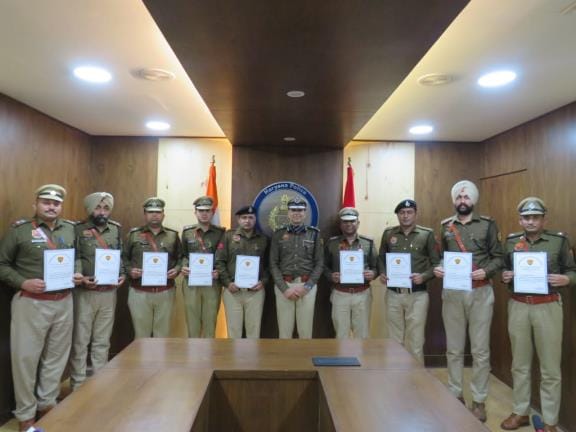 Nine policemen honored under Hero of the Week