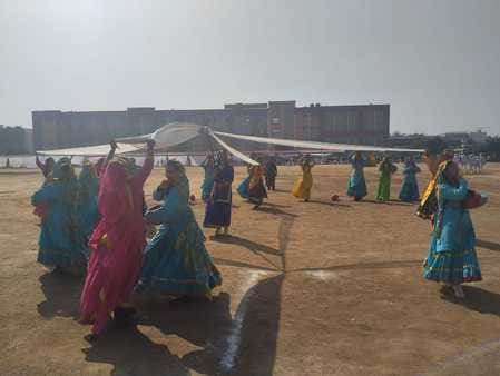 ADC took the salute of the parade in the full dress rehearsal