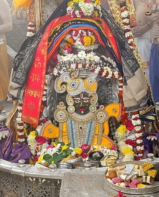 Baba Mahakal dressed in the charming form of Shri Krishna on Ekadashi
