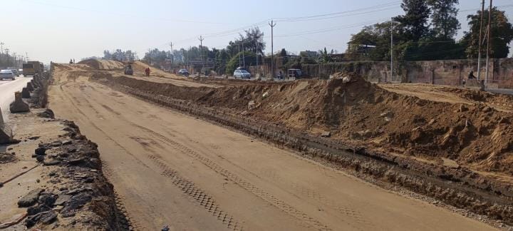 60 percent work of underpass on highway is incomplete