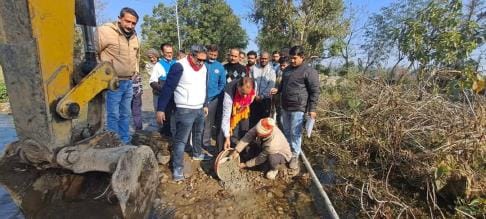 Cause way Construct At Hiranagar Chakda Road