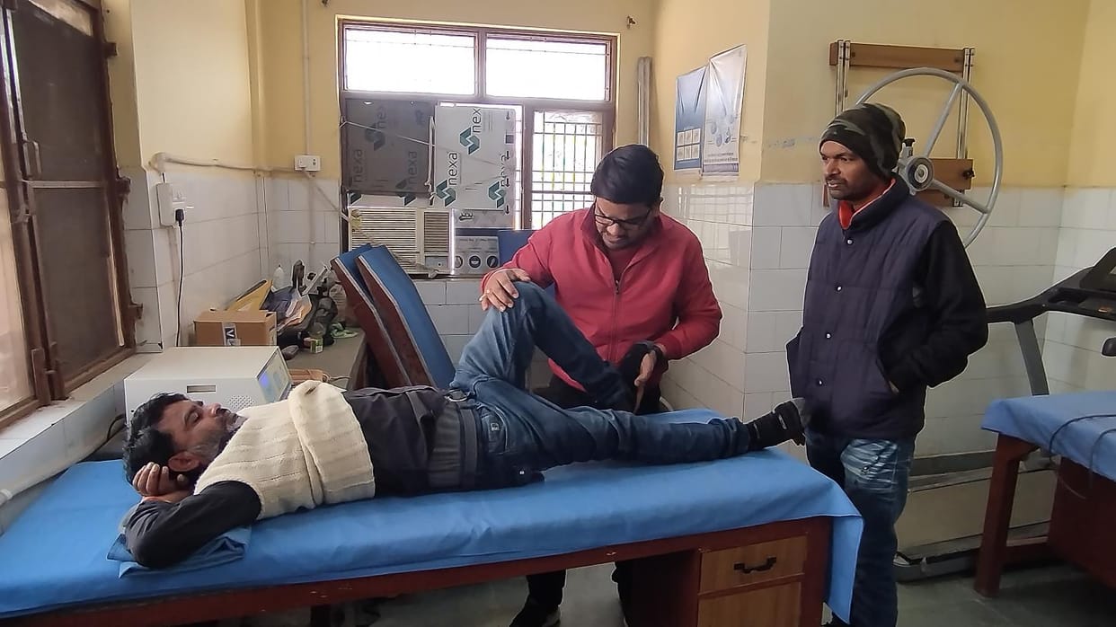 District hospital with the support of a physiotherapist